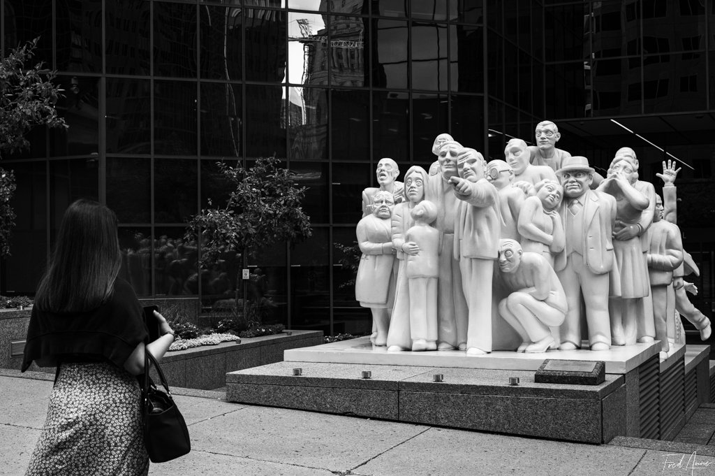 La foule illuminée – Montréal – Québec – Canada